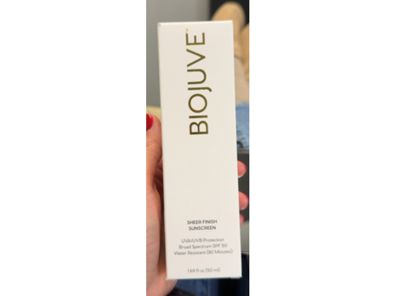 Biojuve Sheer Finish Sunscreen, SPF 50, 1.69 fl oz/50 mL