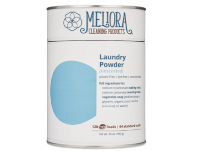Meliora Cleaning Products Laundry Powder refill, Unscented, 64 Loads, 35 fl oz/992 g