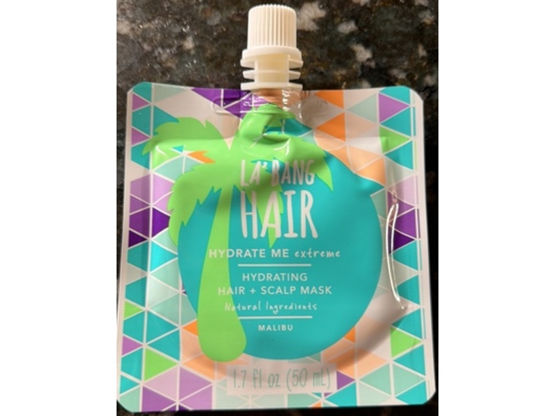 La' Bang Hair Hydrate Me Extreme Hydrating Hair + Scalp Mask, Malibu, 1.7 fl oz/50 mL, Pack Of 2