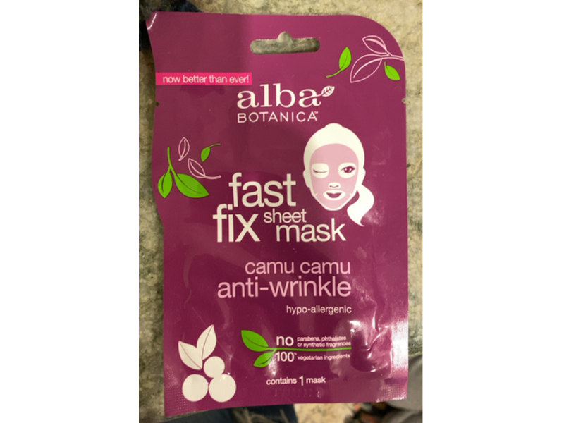 Alba Botanica Fast Fix Camu Camu Anti-Wrinkle Sheet Mask