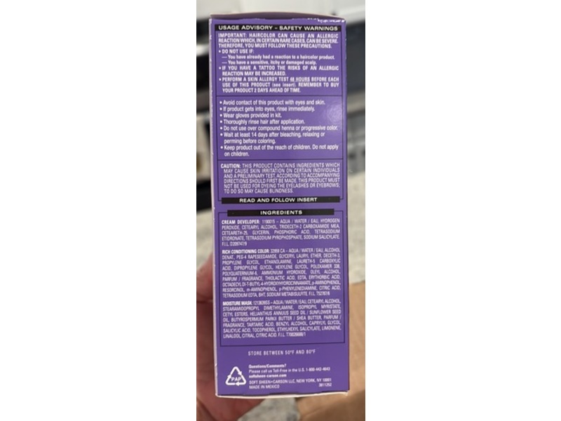 Softsheen Fade Resist Permanent Conditioning Hair Color, 378 Honey Blonde, 1 Application