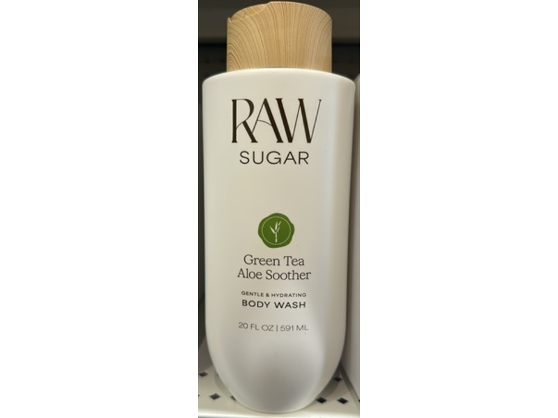 Raw Sugar Body Wash, Green Tea & Aloe Soother, 20 fl oz/591 mL