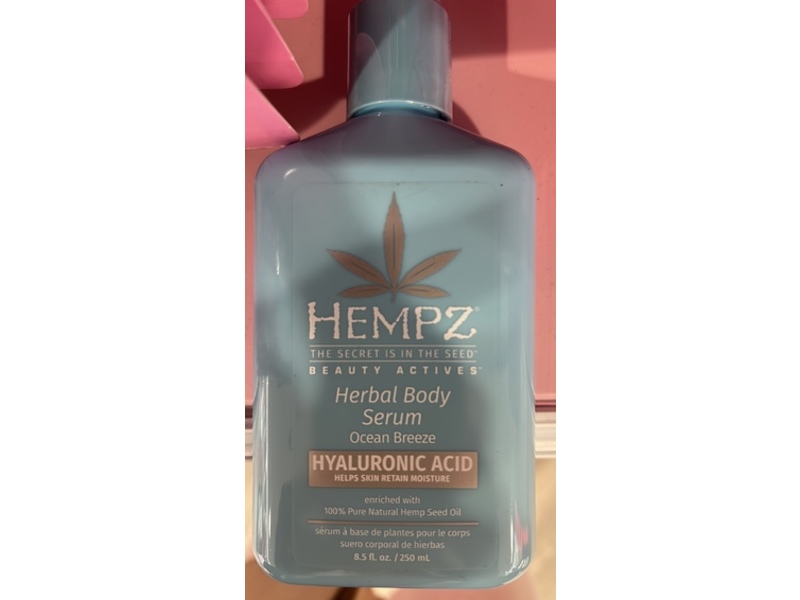 Hempz Ocean Breeze Body Serum, Hyaluronic Acid, 8.5 fl oz/250 mL