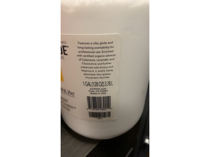 EarthLite Ever-Glide Massage Creme, 128 oz/3.78 L