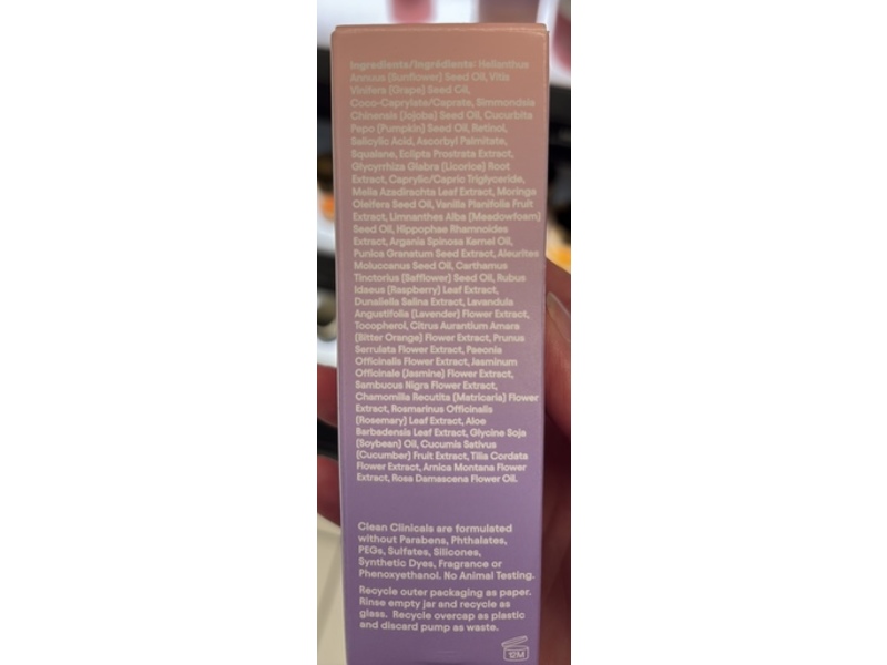 Alpyn Clarifying Facial Oil, Retinol & Pink Algae, 1 fl oz/30 mL