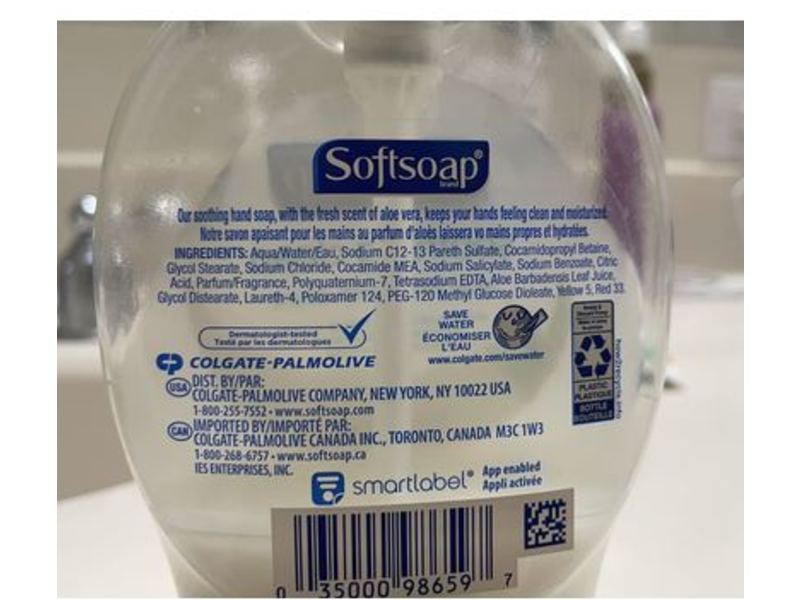 Softsoap Soothing Clean, Aleo Vera Fresh Scent, 75 fl oz/221 mL