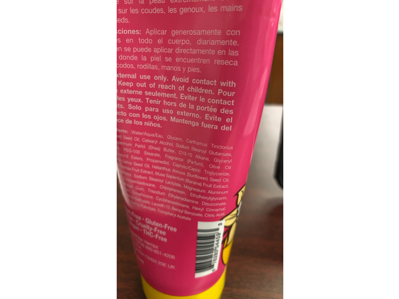 Hempz Blossom Herbal Body Butter, Sugared Banana Vanilla, 6.76 fl oz/200 mL