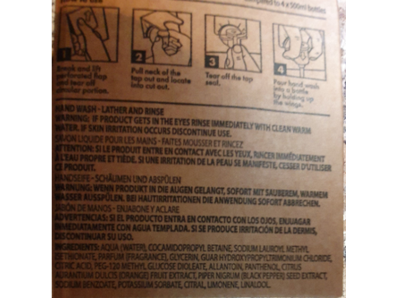 Baylis & Harding Goodness Hand Wash Refill, Lemongrass & Ginger, 2 L