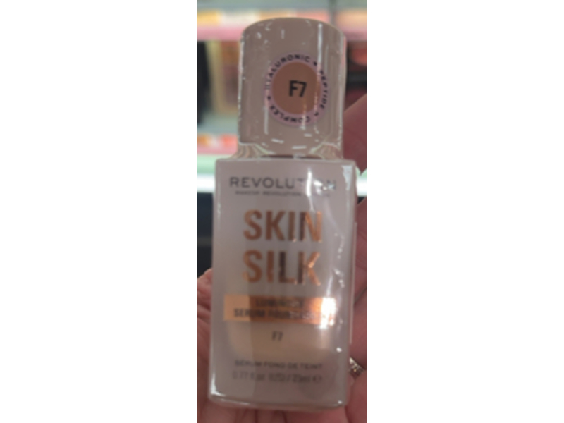 Revolution Beauty Skin Silk Serum Foundation, F7, 0.77 fl oz/23 mL