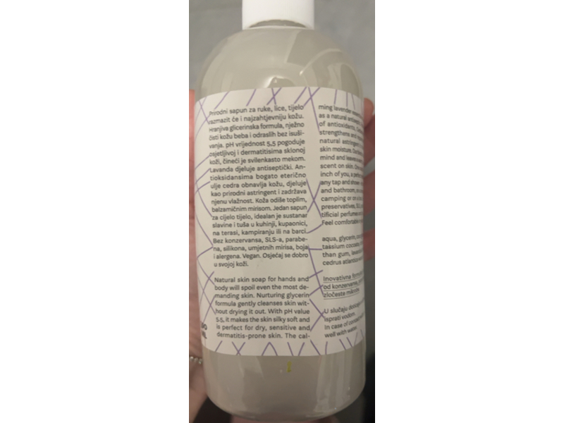 Pero Bio Face + Hand & Body wash, Lavanda I Cedar, 500 mL
