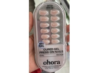 Ohora Cured Gel Press-On Nails, French Chrome, 0.08 oz/2.5 g - thumbnail 2