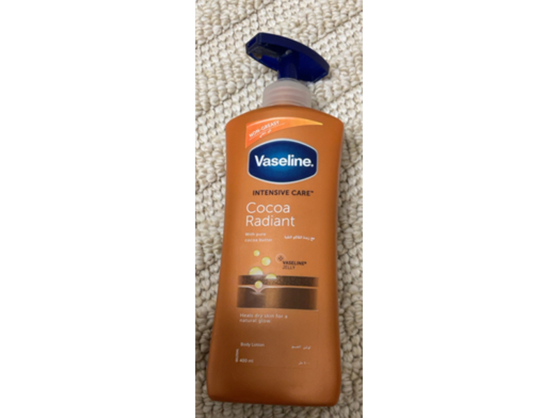 Vaseline Intensive Care Cocoa Radiant Body Lotion, Cocoa Butter, 400 mL