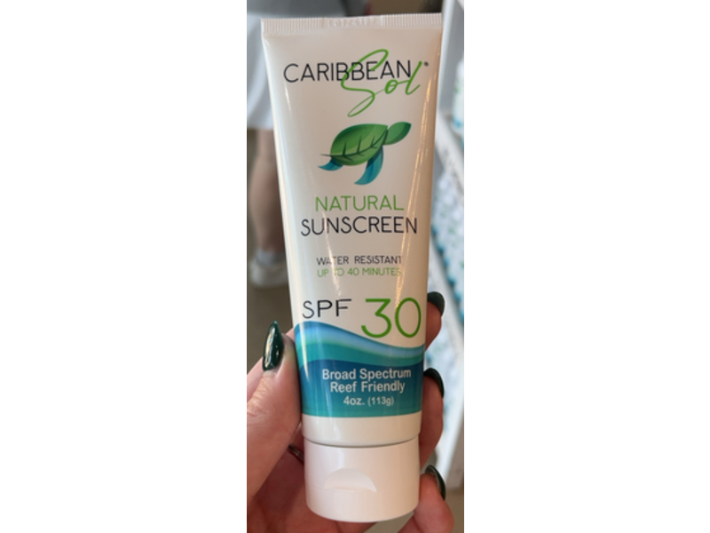 Caribbean Sol Natural Sunscreen, SPF 30, 4 oz/113 g