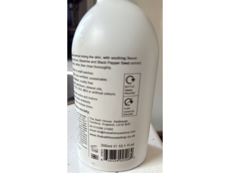 The Bath House Patchouli & Black Pepper Cleansing Hand Wash, 101.1 fl oz/300 mL