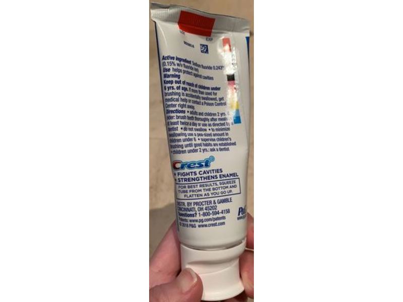 Crest Kid's Anticavity Fluoride Toothpaste, Strawberry Rush, 4.2 oz/119 g