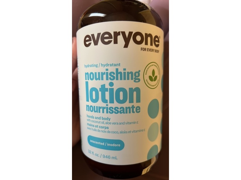 Everyone Nourishing Hand & Body Lotion, Unscented, 32 fl oz/946 mL