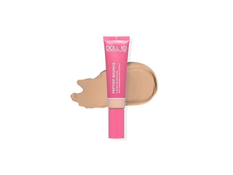 Doll 10 Peptide Bounce Flexible Foundation, Light/Medium, 1 fl oz/30 mL