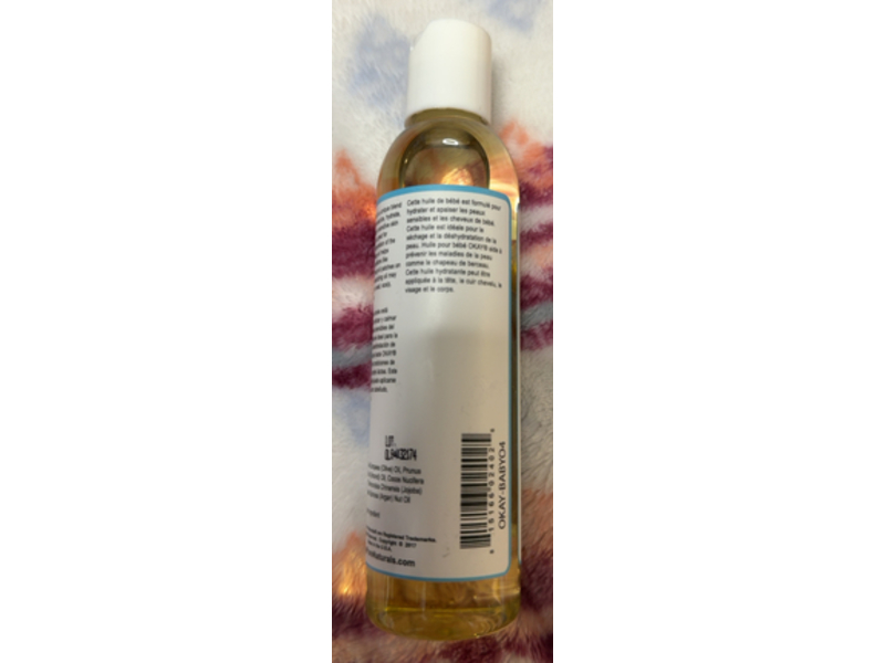 Okay Pure Naturals Baby Oil, 4 fl oz/118 mL