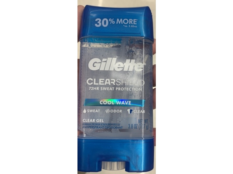 Gillette Clear Shield Antiperspirant/Deodorant, Cool Wave, 3.8 fl oz/107 g