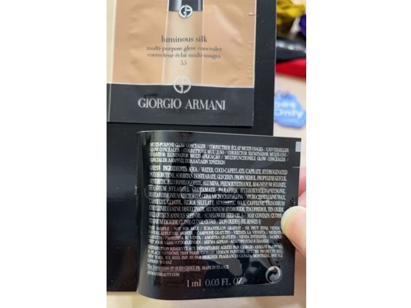 Giorgio Armani Luminous Silk Multi-purpose Glow Concealer, 5.5 Medium Peach, 0.03 fl oz/1 mL