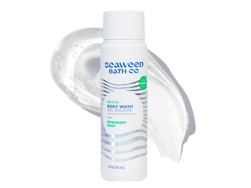 The Seaweed Bath Co. Detox Body Wash, Rosemary Mint, 12 fl oz/354 mL