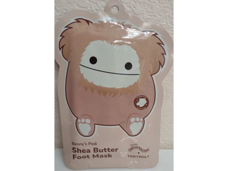 TonyMoly x Squishmallow Benny's Pedi Shea Butter Foot Mask, 10 g, Pack Of 2, 3 Packs
