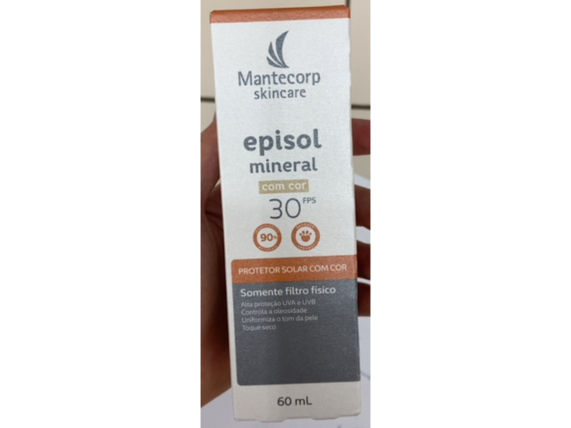 Mantecorp Skincare Tinted Sunscreen, Episol Mineral, SPF 30, 60 mL