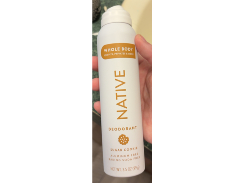 Native Whole Body Deodorant, Sugar Cookie, 3.5 oz/99 g
