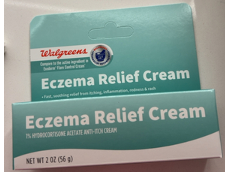 Walgreens Eczema Relief Anti - Itch Cream, Hydrocortisone Acetate, 2 oz/56 g