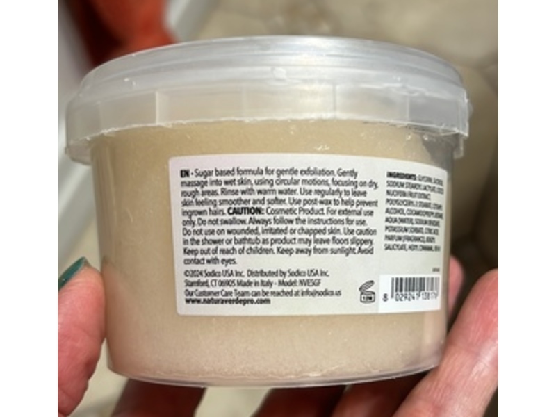 Naturaverde Pro Exfoliating Body Scrub, Tropical Coconut, 10.58 oz/300 g