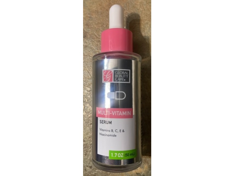Global Beauty Care Multi-Vitamin Serum, Vitamins B + C + E & Niacinamide, 1.7 oz/50 mL, Pack Of 2