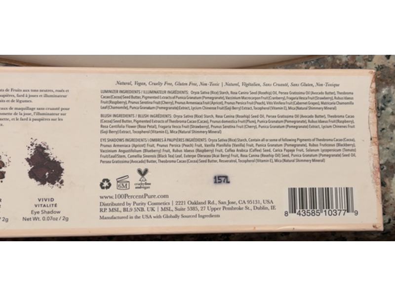 100% Pure Fruit Pigmented Berry Naked Palette