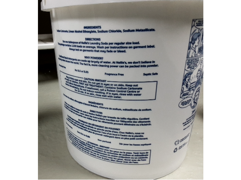 Nellie's Laundry Soda, 1100 Loads, 581.92 oz/1.5 kg