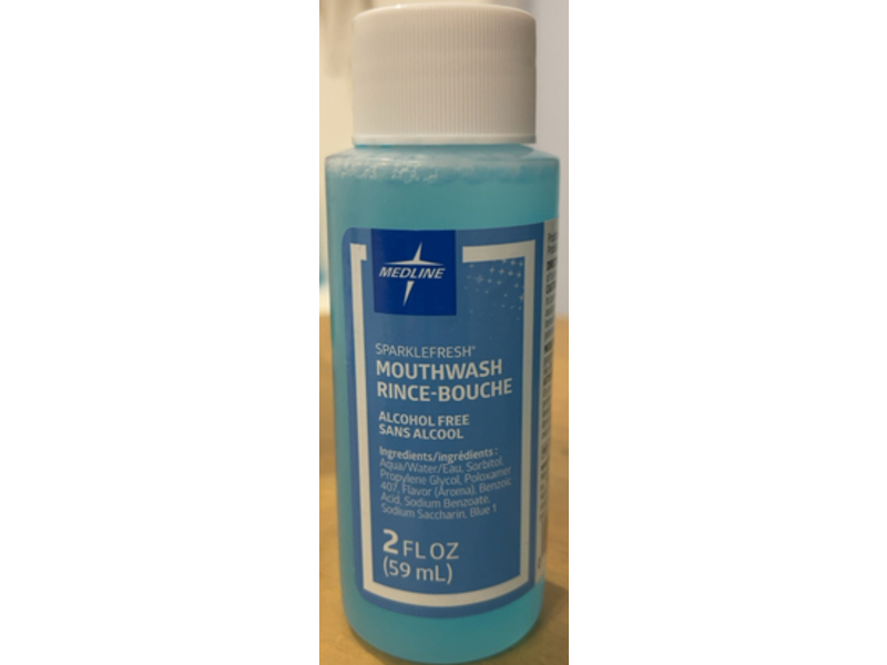 Medline Sparkle Fresh Mouth Wash, 2 fl oz/59 mL