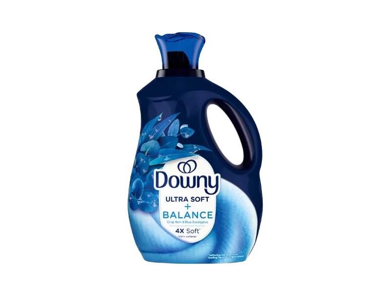 Downy Ultra Soft+Balance Fabric Softener, Crisp Rain & Blue Eucalyptus, 96 Loads, 64 fl oz/1.92 L