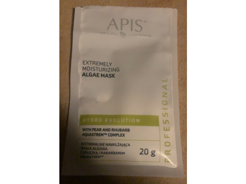 Apis Professional Hydro Evolution Extremely Moisturising Algae Mask, Pear, Rhubarb & Aquaxtrem(tm) Complex, 20 g