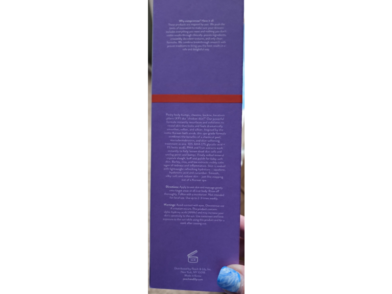 Peach & Lily KP Bump Boss Microderm Body Scrub, 8.11 oz/230 g