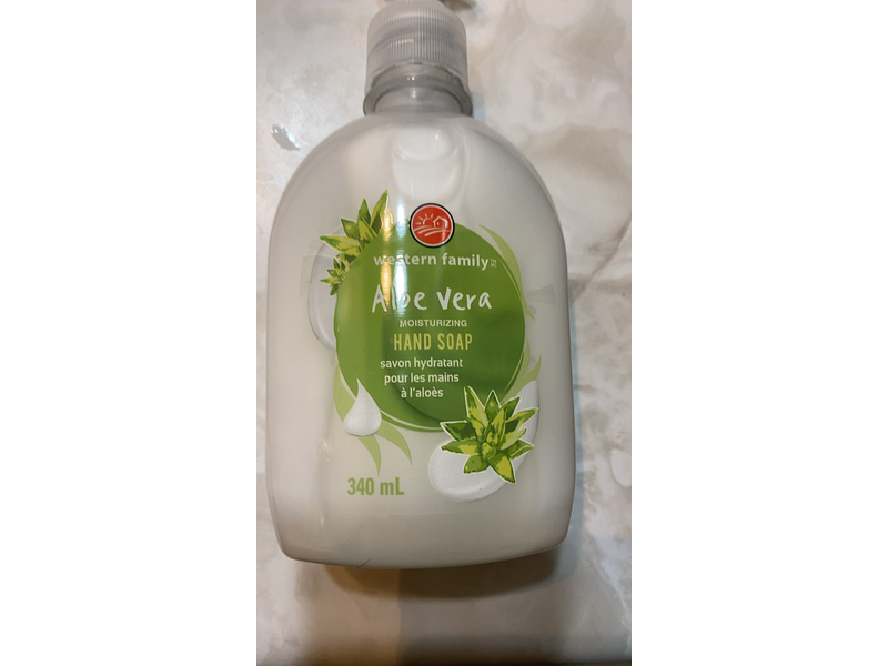 Western Family Moisturizing Hand Soap, Aloe Vera, 340 mL