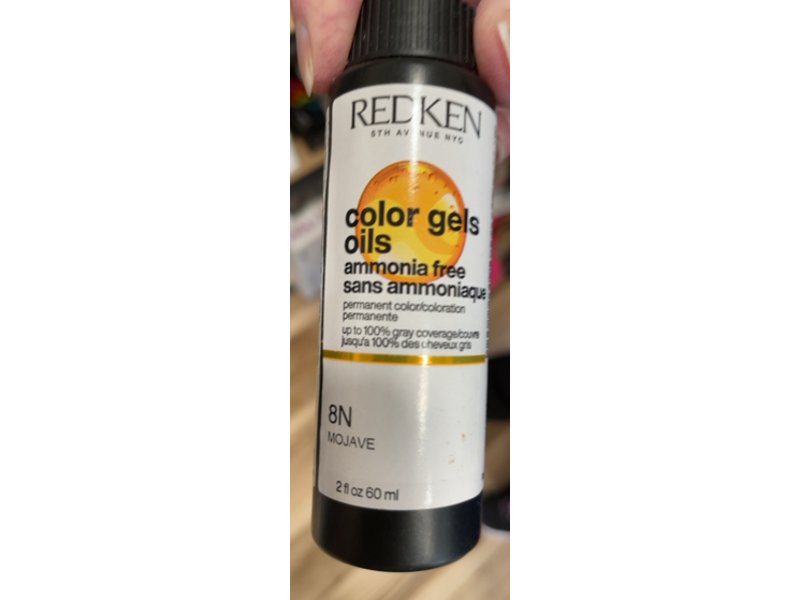 Redken Color Gels Oils Permanent Color, 8N Mojave, 2 fl oz/60 mL