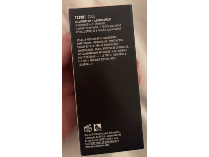 NYX Professional Makeup Total Control Pro Illuminator Foundation, Cool, 0.43 fl oz/13 mL