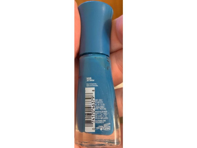 Sally Hansen Insta-Dri Nail Color Polish, 505 Jet Setter, 0.31 fl oz/9.17 mL