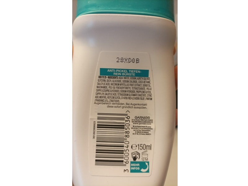 Garnier Hautklar Active Deep Pure Brush Facial Cleanser, 150 mL