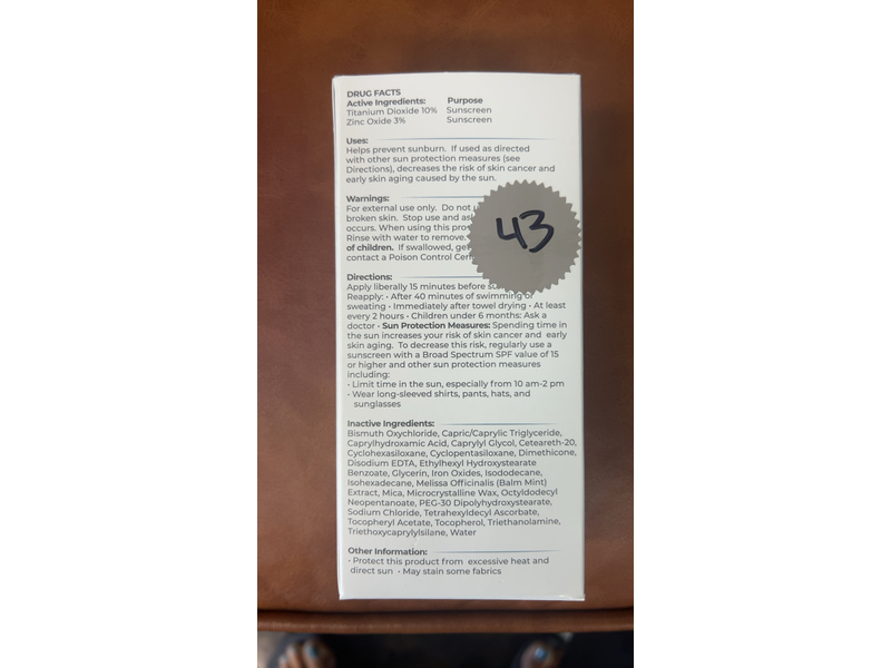 Tizo Ultra Zinc Non-Tinted Body & Face Sunscreen, SPF 40, 3.5 oz/100 g