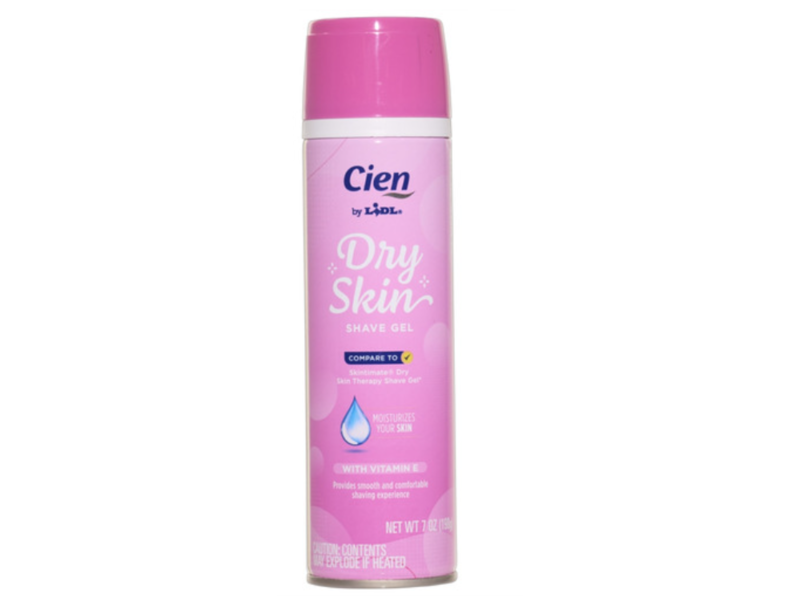 Cien Dry Skin Shave Gel, Vitamin E, 7 oz