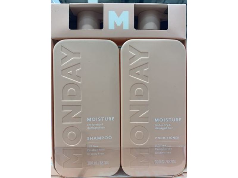 Monday Haircair Moisture Shampoo & Conditioner, 30 fl oz/887 mL