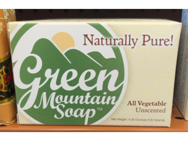 Green Mountain Soap All Vegetable Unscented Bar, 4.25 oz/120 g