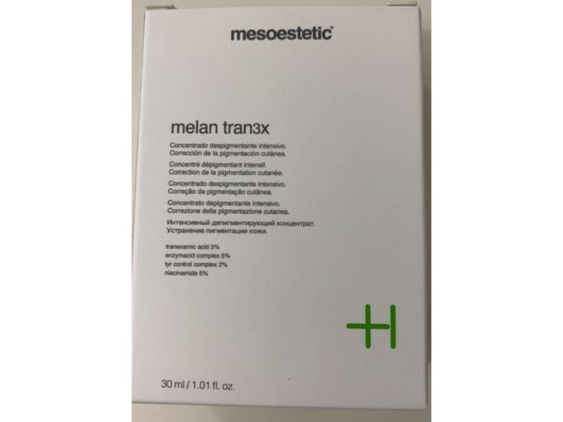 Mesoestetic Melan Tran3x, Intensive Depigmenting Concentrate, 1.01 fl oz/30 mL