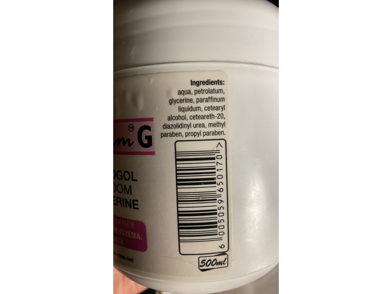 Epy Derm G Cetomacrogol Cream, 10% Glycerine, 500 mL