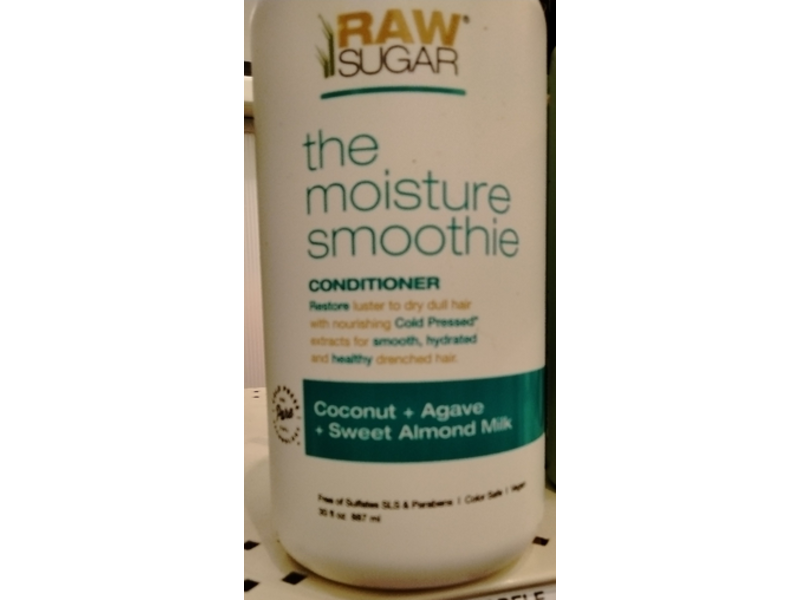 Raw Sugar Moisture Smoothie Conditioner, Coconut + Agave + Sweet Almond Milk, 30 fl oz/887 mL