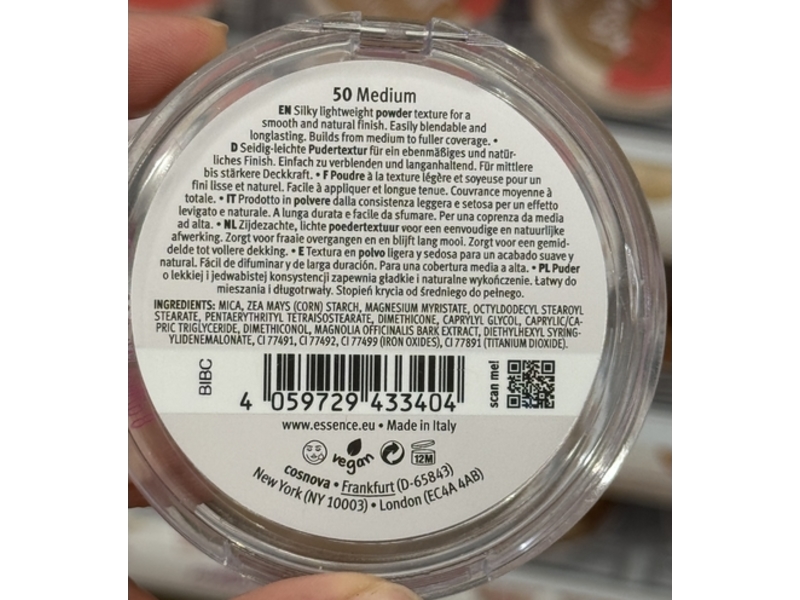 Essence Keep Me Covered Powder, 50 Medium,0.28 oz/8 g